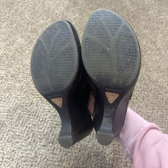 Born Clog Mules Slip On Platform Shoes Womens 8M Brown Leather - Picture 10 of 10